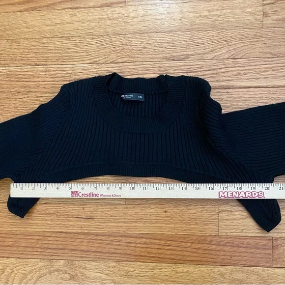 NWOT Shein two piece ribbed cropped sweater with tank, 0XL (12) - Picture 9 of 12